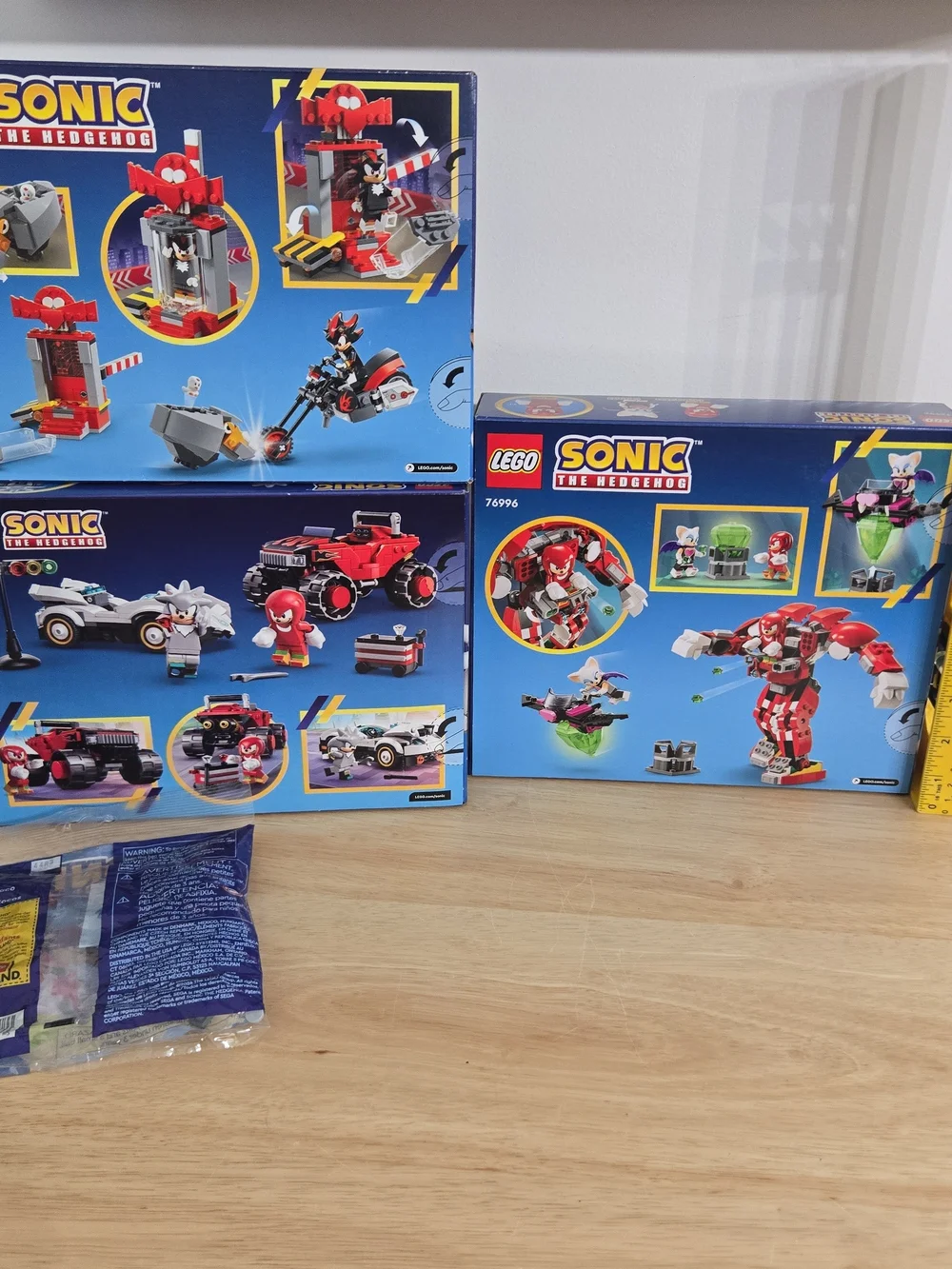LEGO Sonic Lot 76995, 76996 & 7718 Shadow Knuckles Silver Rouge Sealed